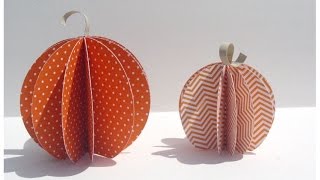 Cricut Explore Paper Pumpkins