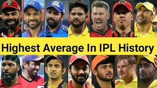 Highest Average In IPL History 🏏 Top 25 Batsman 🔥 #shorts #klrahul #viratkohli