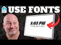 MASSIVELY improve your Home Assistant Dashboards with Fonts