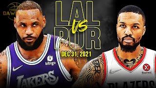 Los Angeles Lakers vs Portland Trail Blazers Full Game Highlights | Dec 31, 2021 | FreeDawkins
