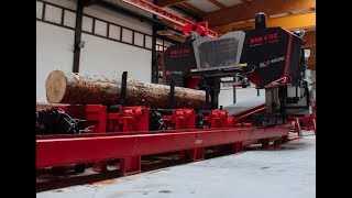 MASSIVE horizontal WRAVOR wide band saw WRC 1550 AC CUTTING LINE hardwoods