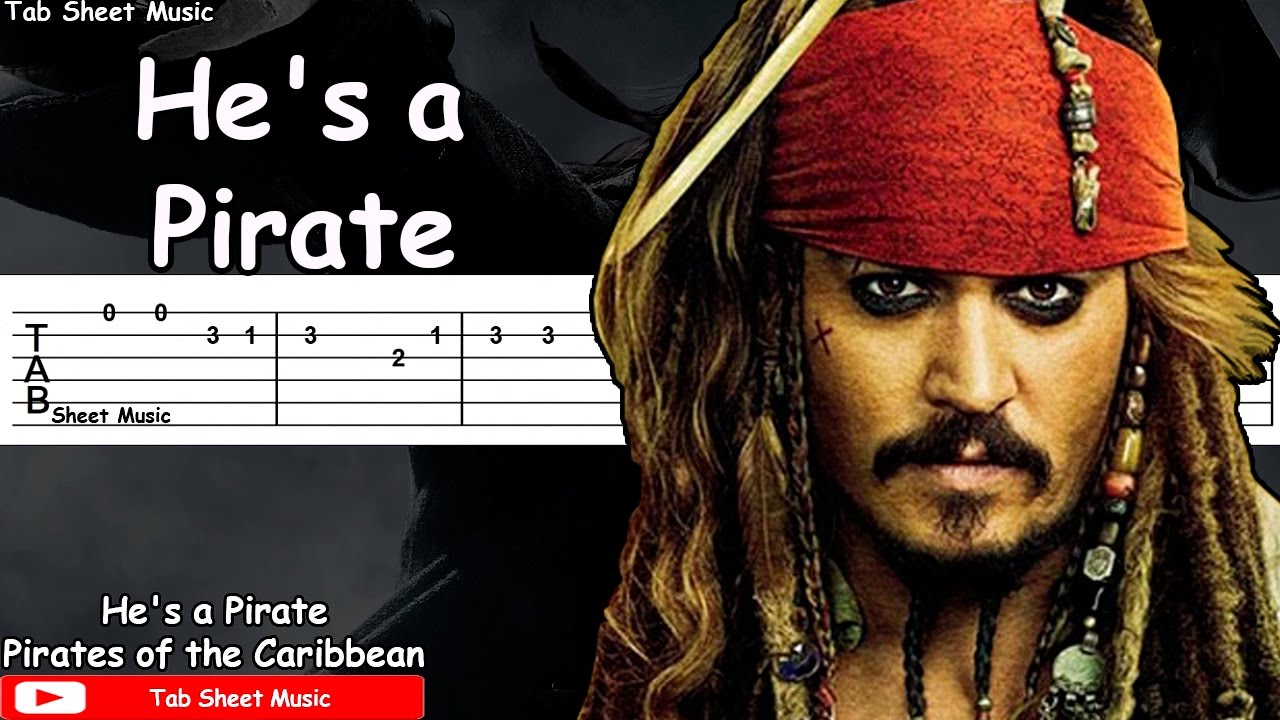 Pirates Of The Caribbean - He's A Pirate Guitar Tutorial - YouTube