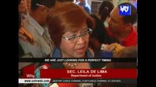 DOJ Sec. Leila De Lima refuses to give official statement on her plans in 2016 elections