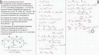 Circuit RL Générateur de tension