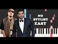 French Montana ft Drake - No Stylist (SLOW EASY PIANO TUTORIAL)