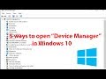 Five Ways to Open Device Manager in Windows 10