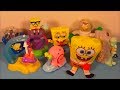 2002 SPONGEBOB SQUAREPANTS SET OF 8 BURGER KING COLLECTION TOYS VIDEO REVIEW