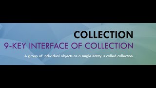 9 key interface of collection framework java