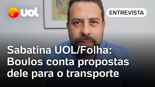 Boulos fala de ciclovias, centros para entregadores e tarifa de ônibus nas propostas para transporte