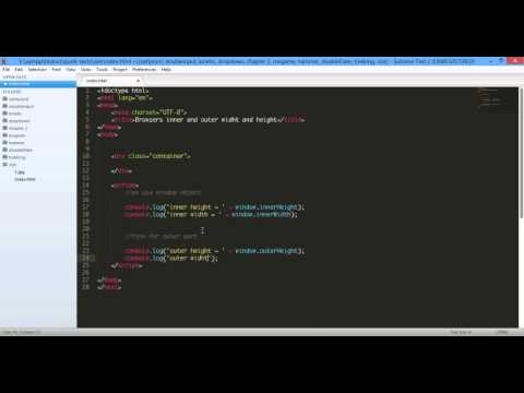 javaScript Browser's Width and Height 720p javaScript Browser's Width and Height 720p