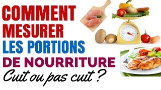 Nutrition : Comment Mesurer Les Portions De Nourriture