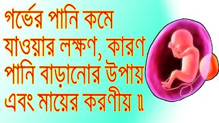 গর্ভের পানি কমে যাওয়ার লক্ষণ, কারণ, পানি বাড়ানোর উপায় এবং মায়ের করণীয়। Amniotic-Fluid .