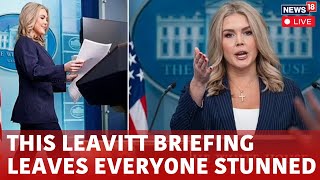 Trump-Putin and Ongoing Russia Ukraine War: Karoline Leavitt Covers It all In White House Live |N18G