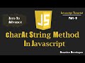 charAt Method In Javascript | Javascript Tutorial