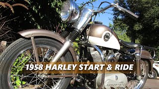 Lets Start and Ride this Original 1958 Harley Davidson Sportster