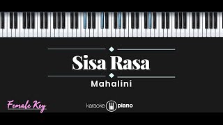Sisa Rasa - Mahalini (KARAOKE PIANO - FEMALE KEY)