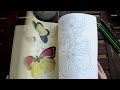 the beauties of nature coloring book flip through