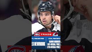 Alex Newhook is a Montreal Canadians #nhl #nhltrade #nhldraft #Montreal #Colorado #Shorts #hcs