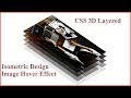 CSS 3D Layered Image Hover Effect- CSS Isometric Design|| Player Of Code
