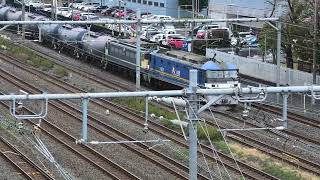 【フリー動画】EF65-2067の無動力回送シーン（EF210-320牽引の8765レ）