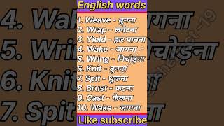 Words Meaning in English | English Speaking | #youtubeshorts #english #englishspeaking