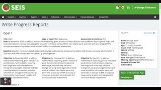 SEIS Progress Reports