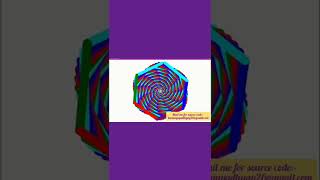 #shorts #python Colourful hexagon design using python turtle module