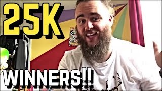 25K GIVEAWAY WINNERS!!