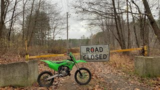 Kx100 exploring new trails + sandpit ripping!