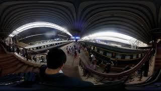 VR 360 China Beijing station Siberian Railway platform 中国 北京駅 シベリア鉄道 プラットフォーム