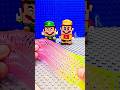 Mario and Luigi enjoy playing with Rainbow 🌈 Super Straight 10  #funny #amazing #diy #toys