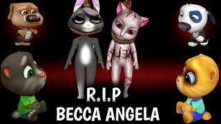 R.I.P BECCA and ANGELA 😭 - My Talking Tom Friends - AMONG US