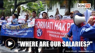 Utusan staff picket over three months of unpaid salaries