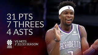 Terence Davis 31 pts 7 threes 4 asts vs Nets 22/23 season