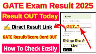 Gate Result 2025 Kaise Check Kare How To Check Gate Result 2025 Gate