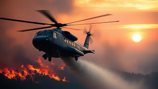 Inside Aerial Firefighting How Cargo Helicopters Save Lives in Wildfires 🚁🔥