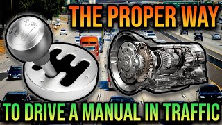 HOW TO PROPERLY CREEP UP IN TRAFFIC IN A MANUAL TRANSMISSION CAR! (REDUCE CLUTCH WEAR) #MANUAL