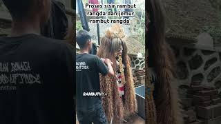 Proses jemur dan sisir rambut rangda full seru !!!