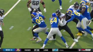 Aaron Donald rips James Robinson's soul from him