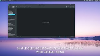 Customize KDE Plasma Desktop With Global Menu |Cleaner Customization Of Manjaro KDE  | Linux Temple