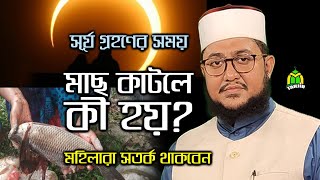 সূর্য গ্রহণের সময় গর্ভবতী মহিলা মাছ কাটলে কি হয়? Sadikur Rahman Azhari Solar eclipse lecture