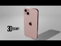 iphone 14 3d model render