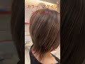 カラーする度に思うけど、ブスやな〜最後完成の動画みてね！ 美容室 ヘアカラー ショートカット ショート ウルフカット ハイライト かわいくなりたい 美意識 高め おばさん 美容