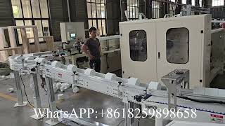 Fully Automatic 6 Rolls Bath Tissue Toilet Paper Rewinding Machine Production Line