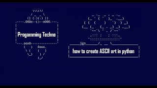 how to create ASCII art in python