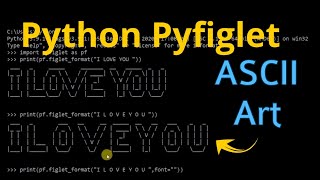 Create ASCII art in Python using Pyfiglet | python programming |Code Problem