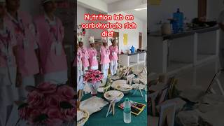 Nutrition lab on carbohydrate rich diet..#shorts #nutrition #carbohydrate #diet