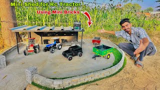 Making mini shed for rc tractors using mini bricks 🧱 . @Aakash946