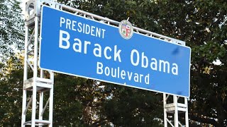 Barack Obama Blvd full unveiling ceremony