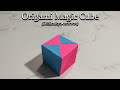 Origami Magic Cube Tutorial | Fun Transforming Paper Toy